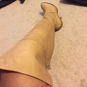 Tan bCBG over knee boot